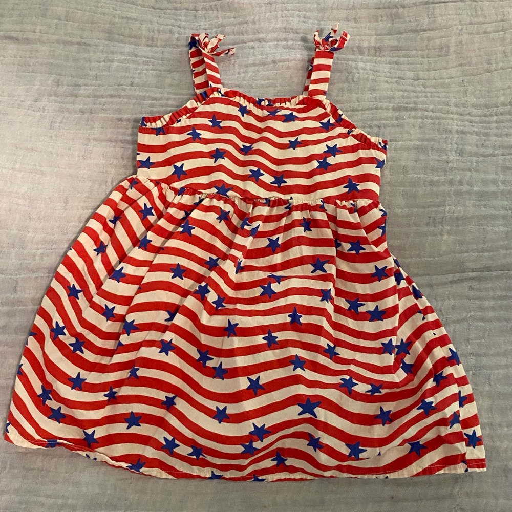 Cat and Jack Patriotic Stars and Stripes Dress 3T